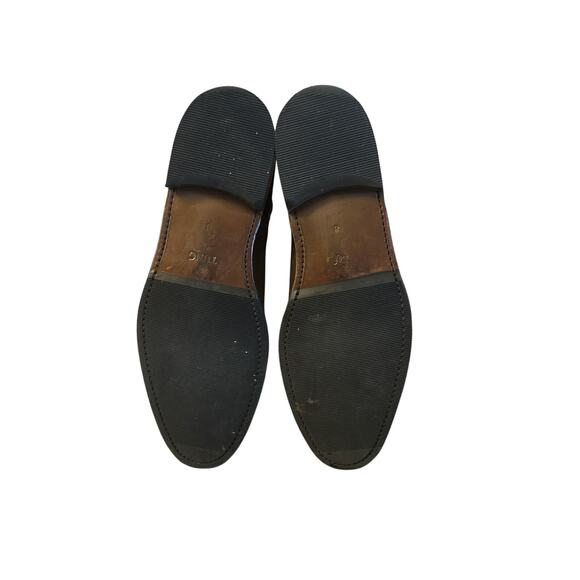 Women 8 Luf & Tung Chardin Brown Suede Leather Ankle Boots Strappy Buckle Sweden - Picture 7 of 9